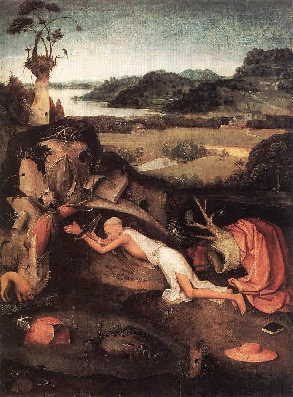 BOSCH, Hieronymus St Jerome in Prayer gfjgh Sweden oil painting art